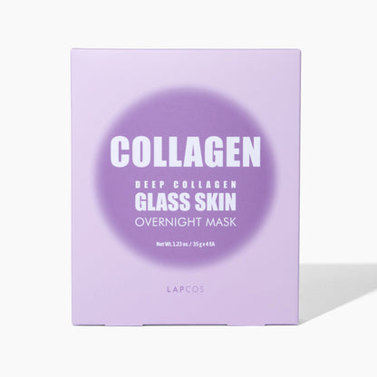 Deep Collagen Glass Skin Overnight Mask 4-pack