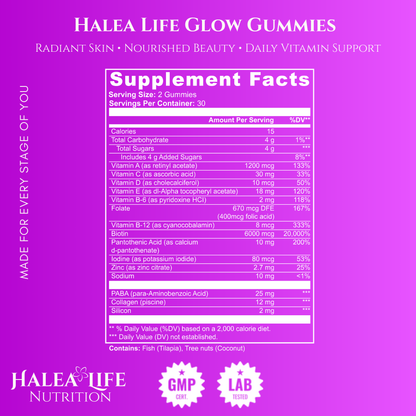Glow Hair, Skin & Nails Gummies